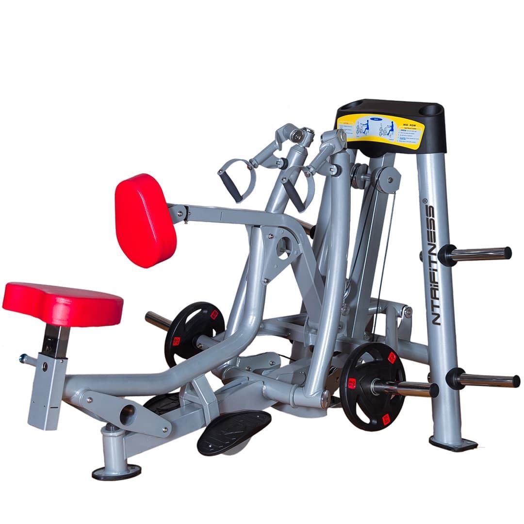 plate loaded seated row machine