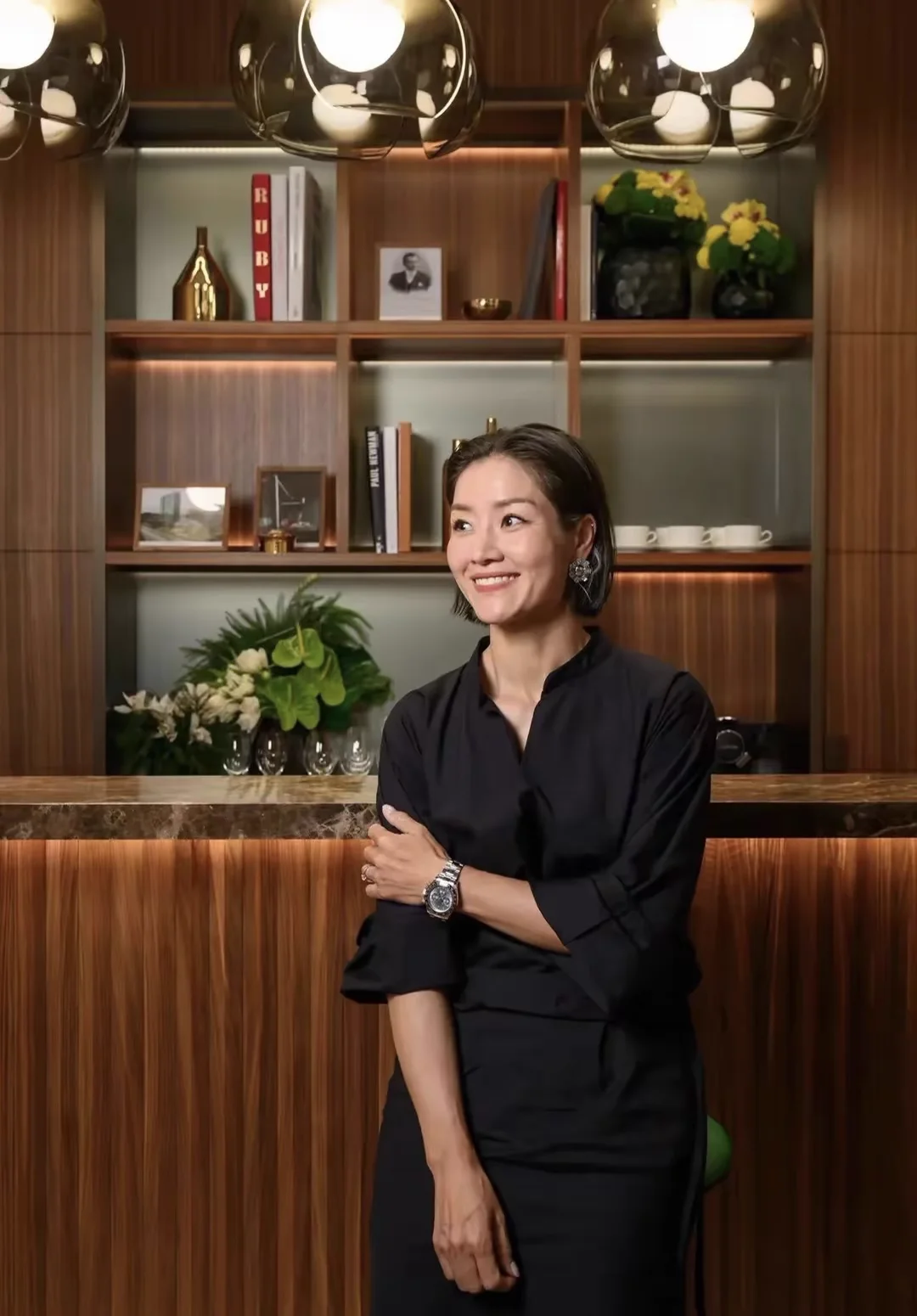 Li Na, Chinese tennis champion, at a public event